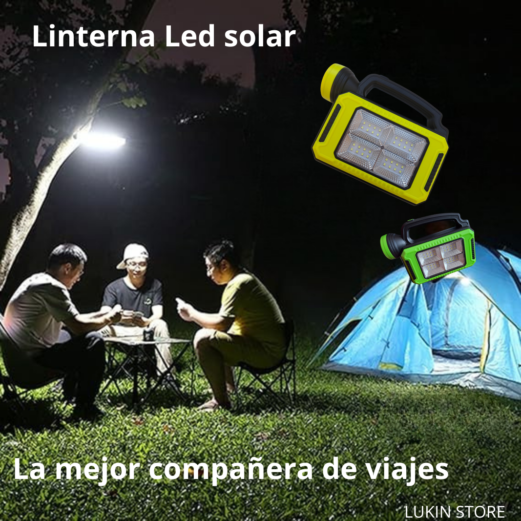LINTERNA SOLAR LED RECARGABLE