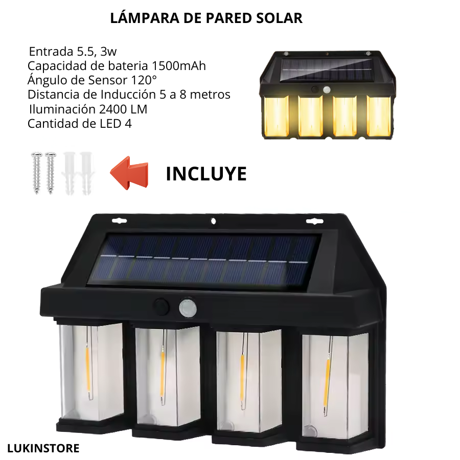 LÁMPARA LED DE PARED