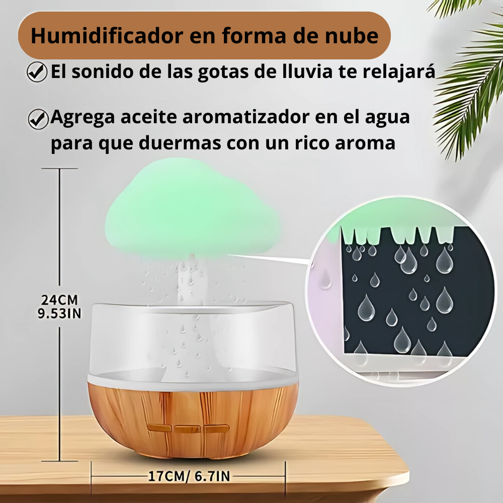 HUMIDIFICADOR DE NUBE CON LLUVIA